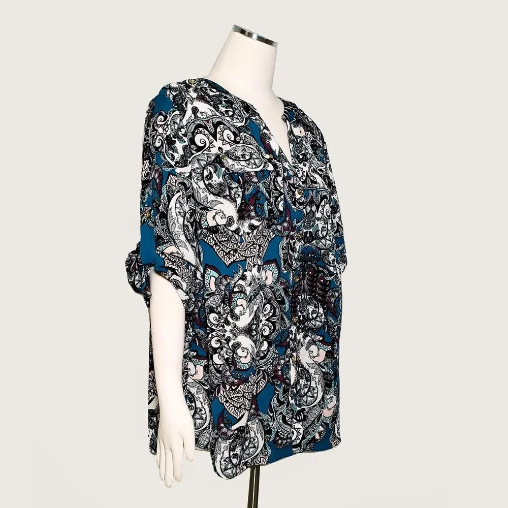 Charter Club Woman Paisley Blouse NWOT